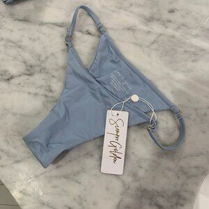 NWT Siempre Golden Lust Bikini Bottom in Sky